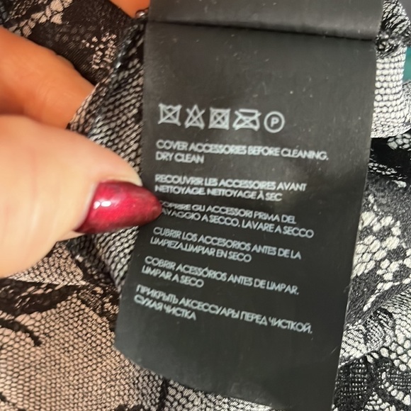 Club Monaco Silk Dress Long Sleeve Sheer Slip Size 6 - Picture 11 of 11